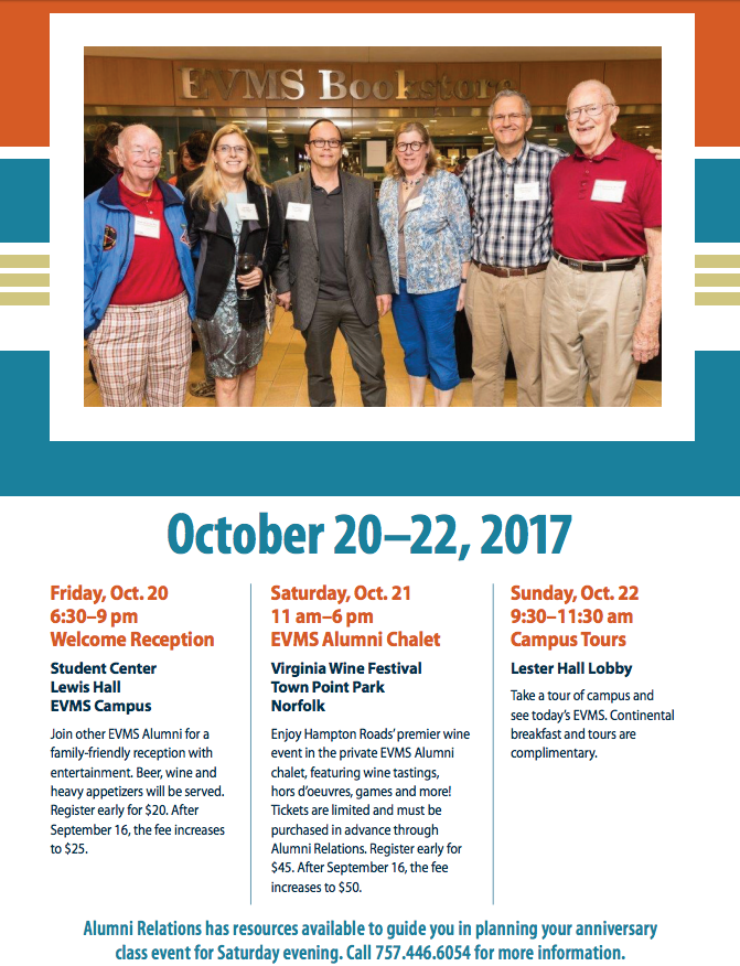 Alumni Weekend October 20 - 22, 2017