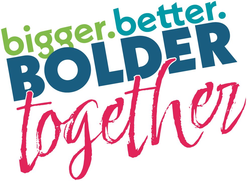 Bigger Better Bolder Together logo